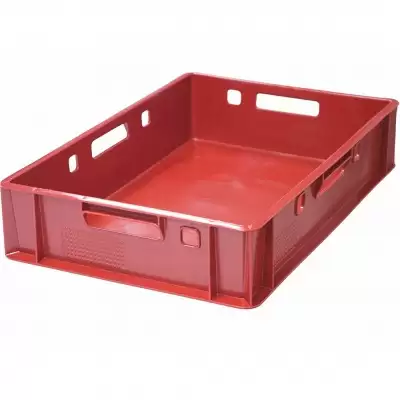 Пластиковый ящик Е1 120х400х600 (Арт.205), без крышки (Красный)